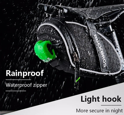 RockBros saddlebag medium, waterproof, hook/eye & rubber fastener, CC13 UK Stock